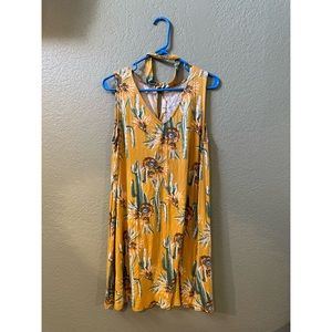cactus desert dress with neck strap